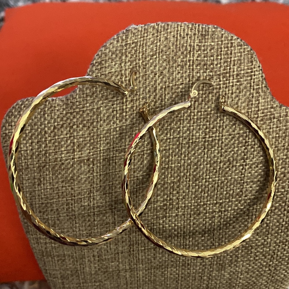 Earrings,with gold bath 14k
